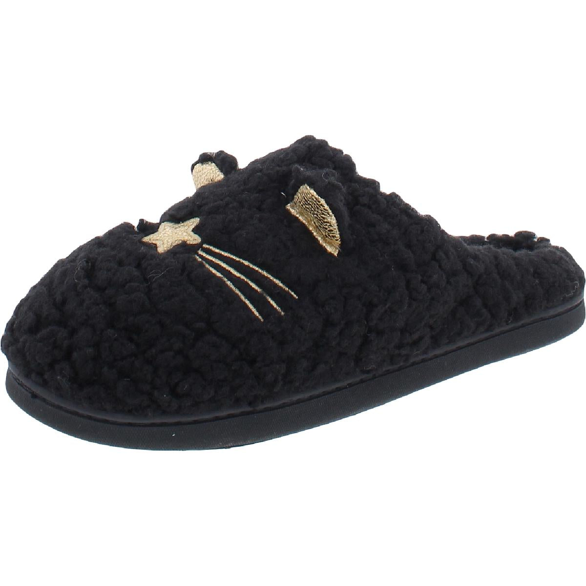 Critter Clog Slippers Faux Fur Memory Foam Slippers Slide Slippers