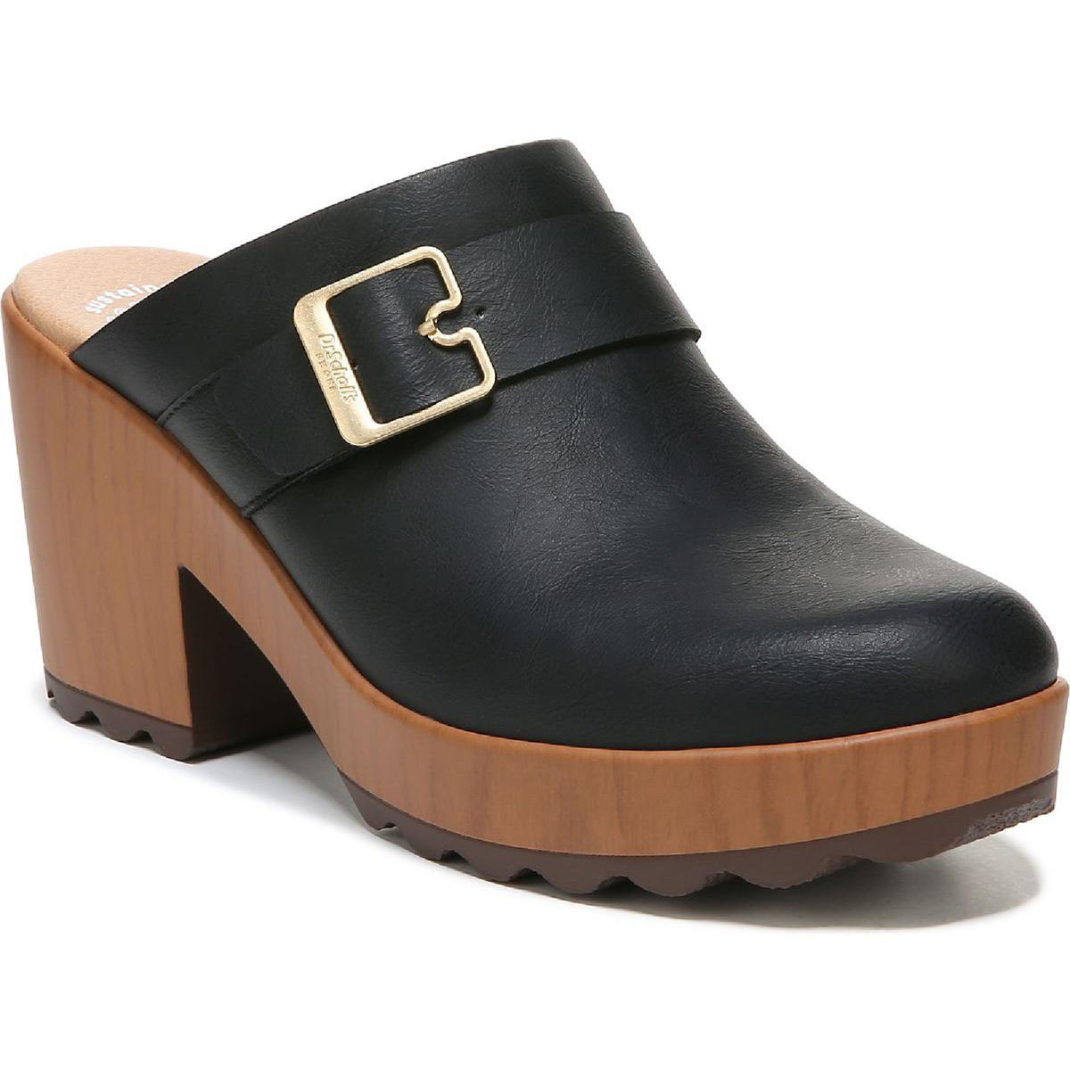 Wake Up Faux Leather Slip On Clogs