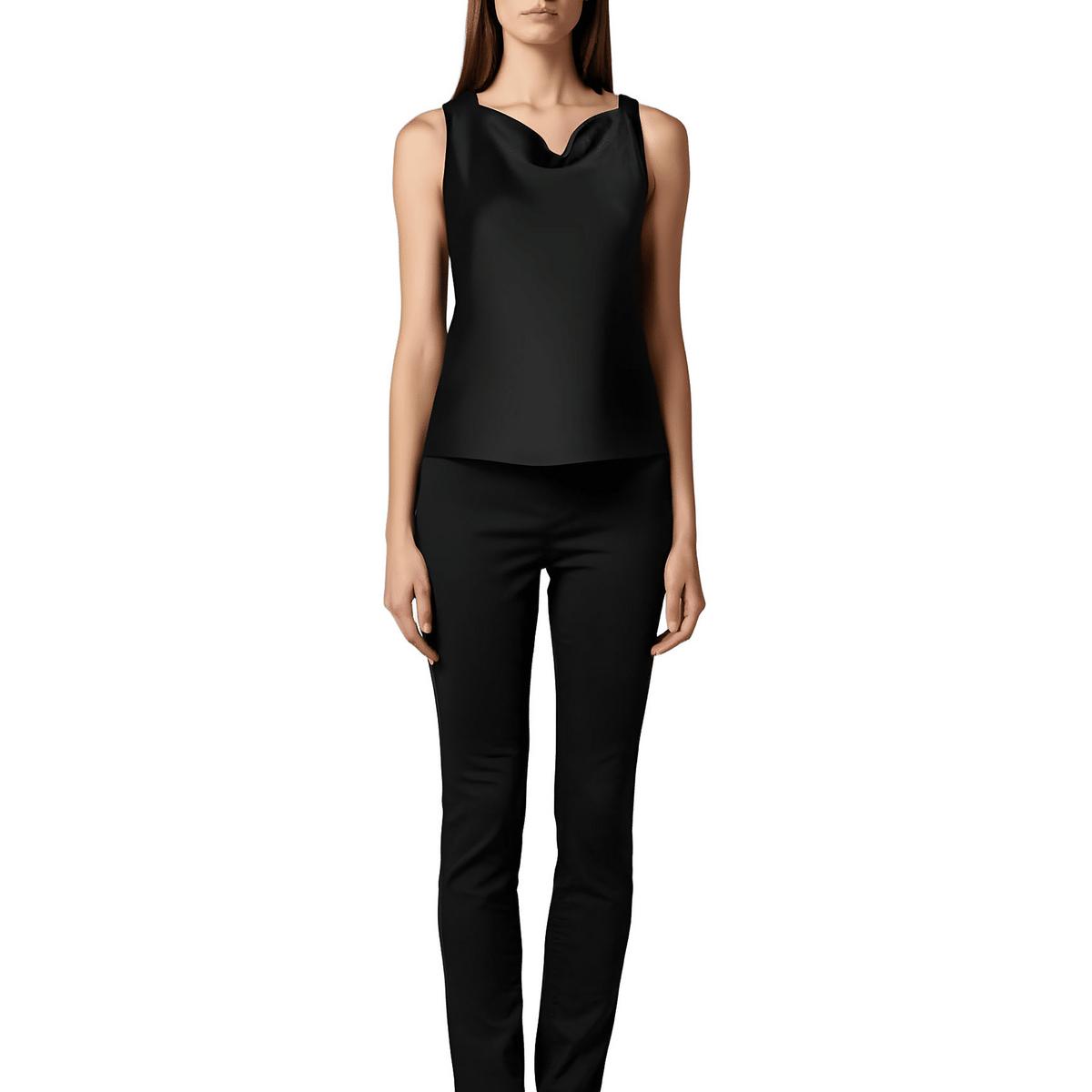 Drapey Satin Tank Top