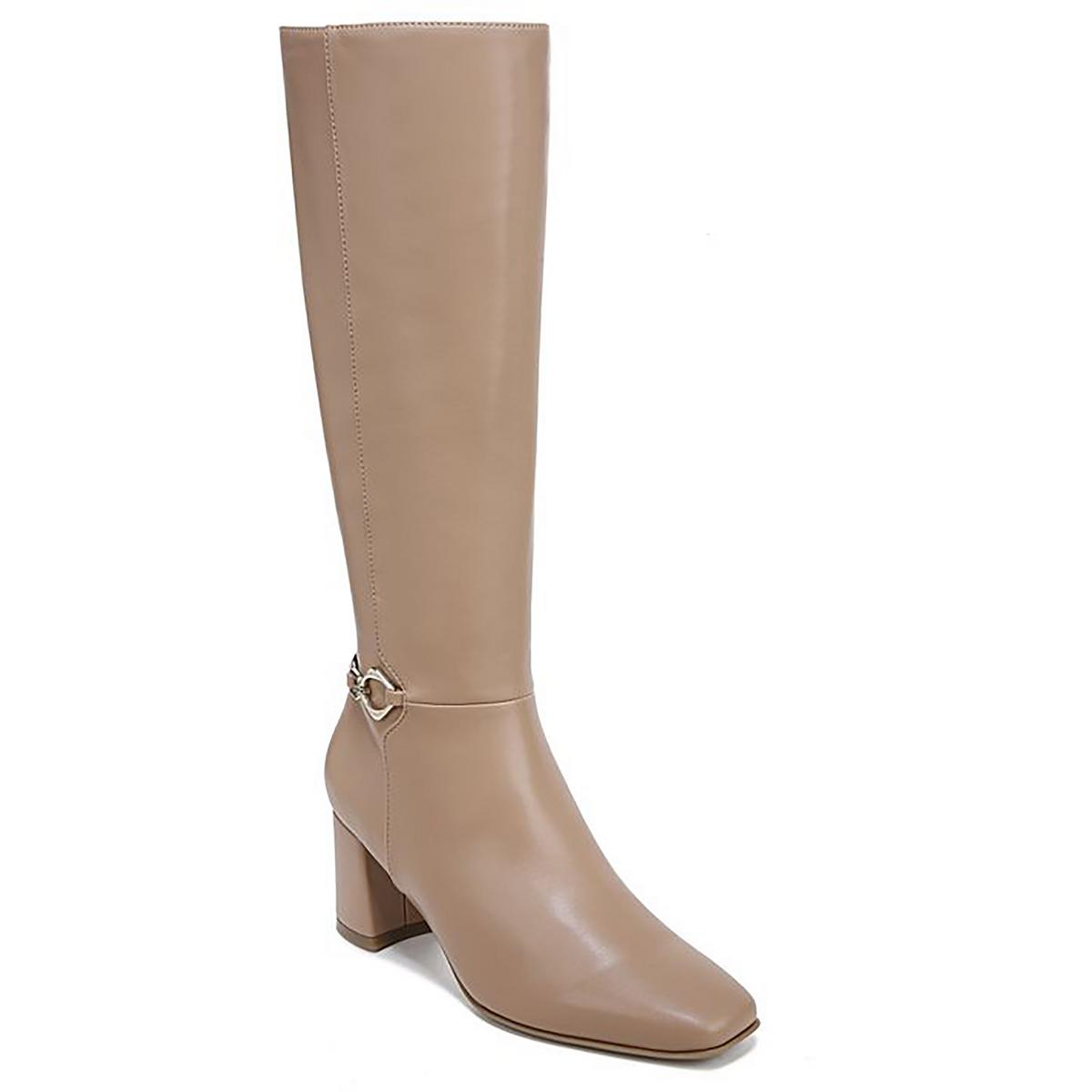 Waylon Faux Leather Square Toe Knee-High Boots