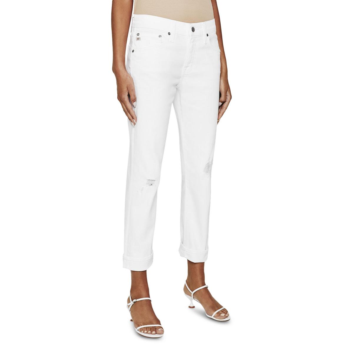 Ex-Boyfriend Crop Distressed Ankle Jeans