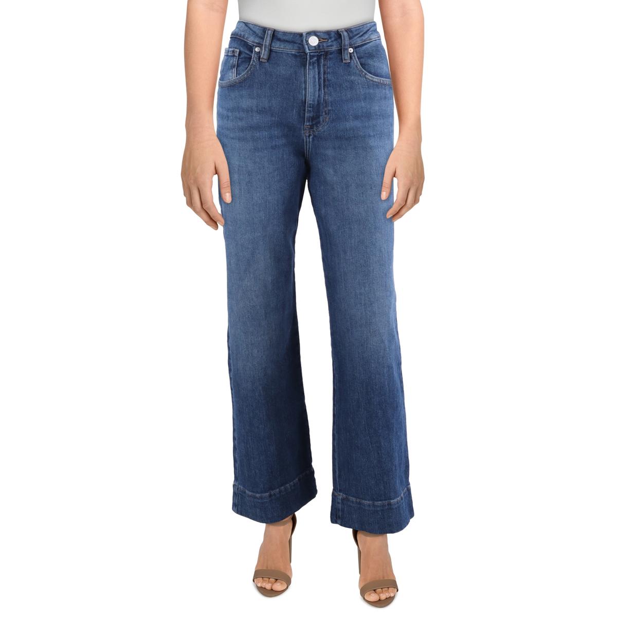 Sophia Wide Leg High Rise Med Wash Wide Leg Pants