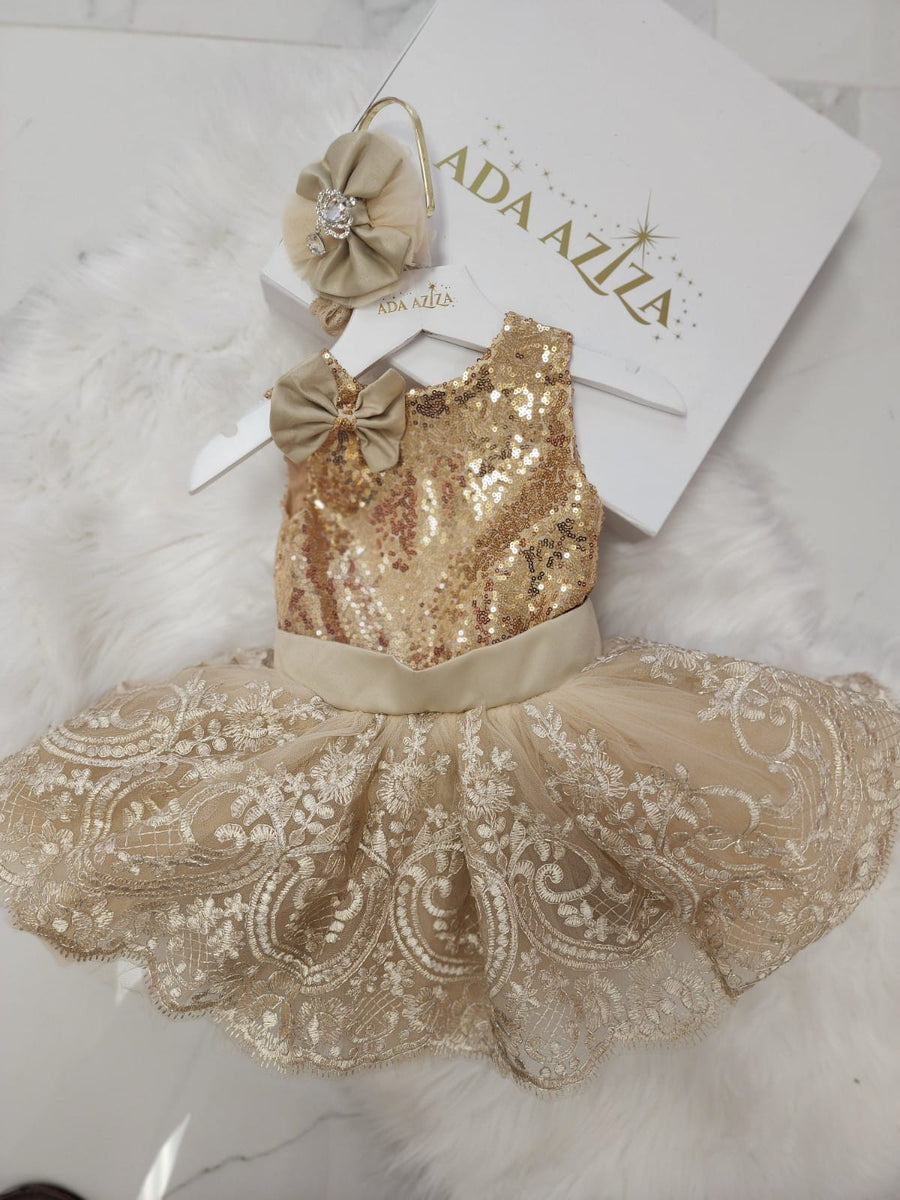 Alana Dress Gold
