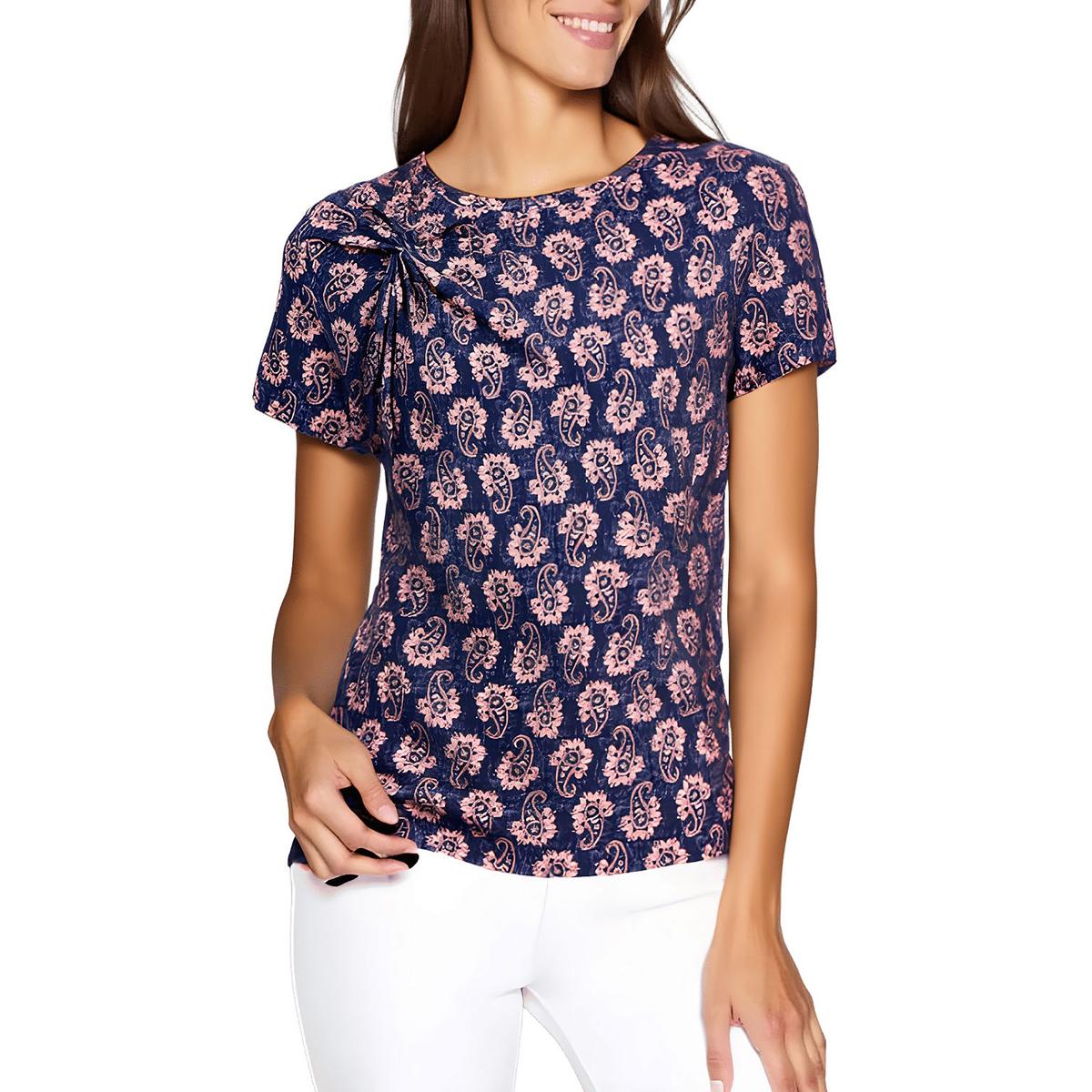 Paisley Knit Pullover Top