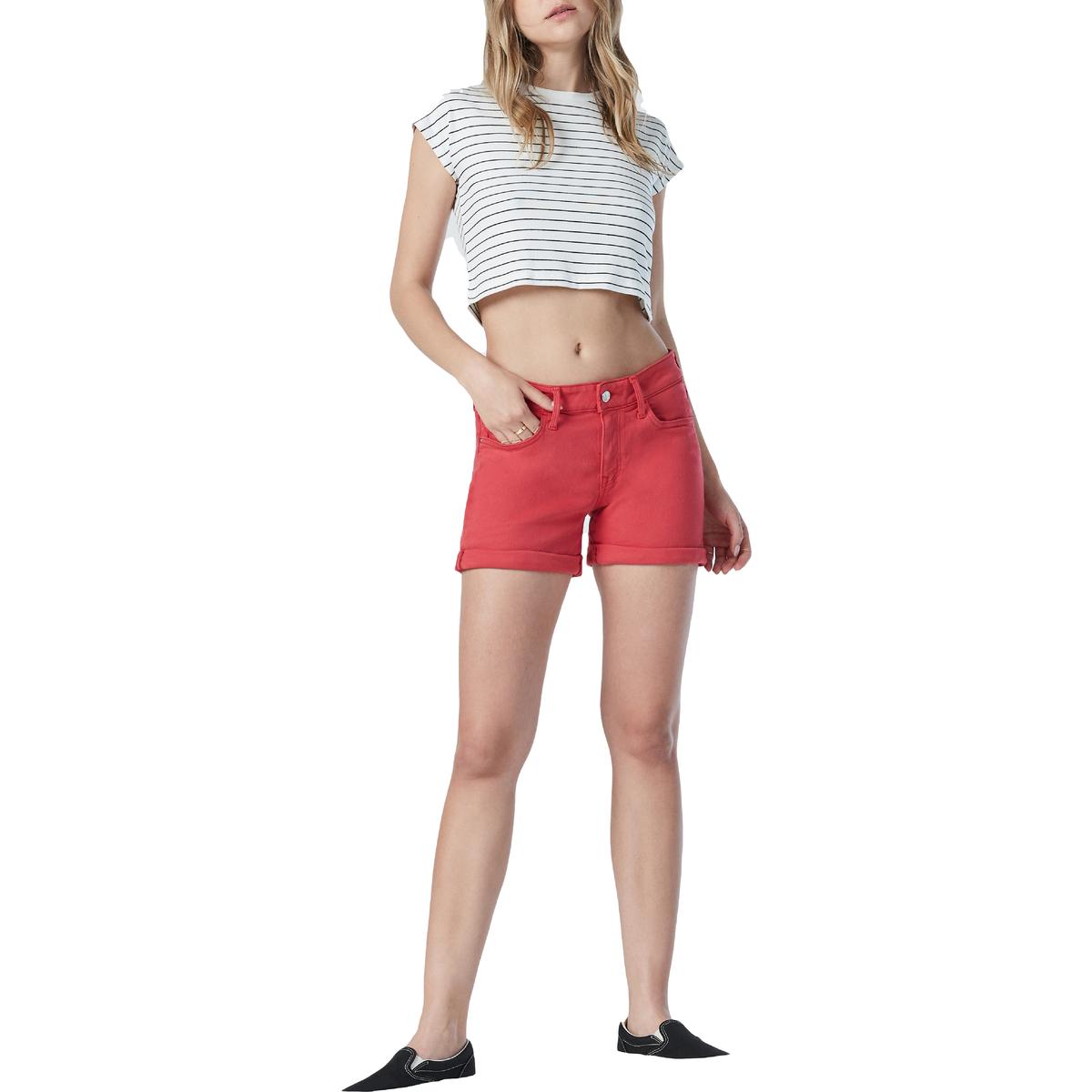 Sara Mid-Rise Boyfriend Denim Shorts