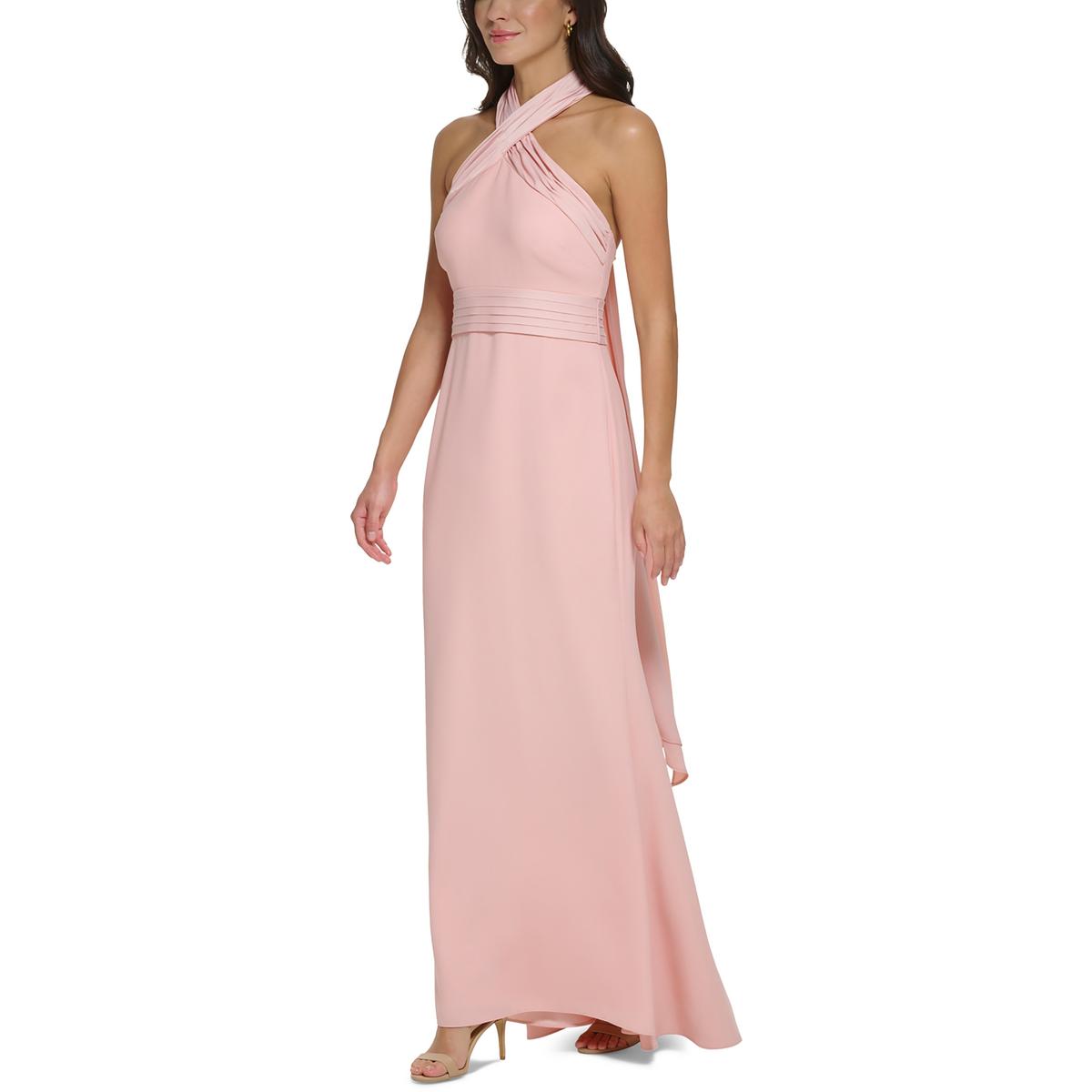 Crepe Bow-Back Evening Dress