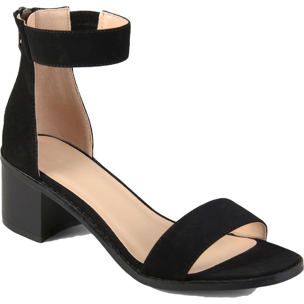 Percy Faux Leather Block Heel Dress Sandals