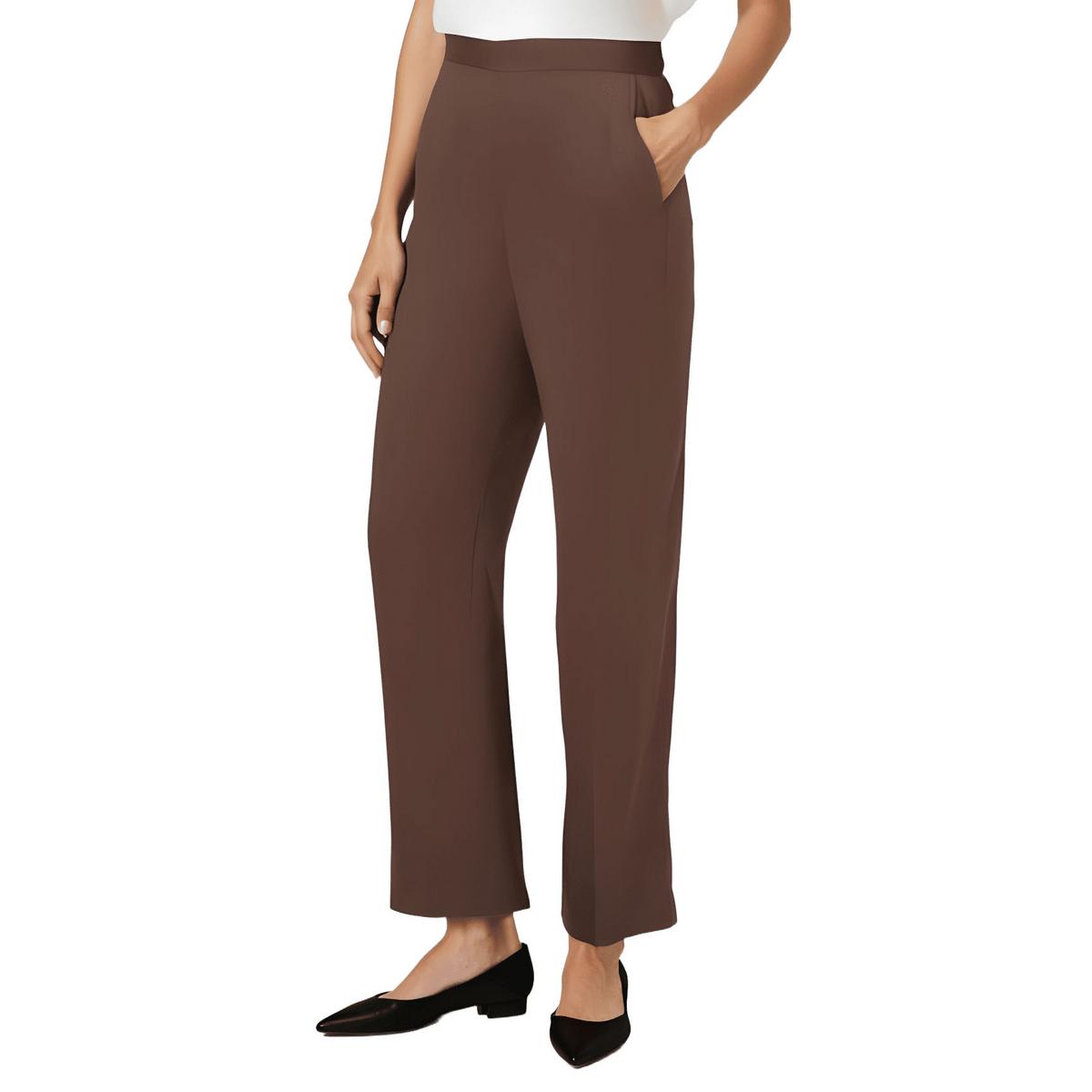 Petites Wine Country Solid Dress Pants