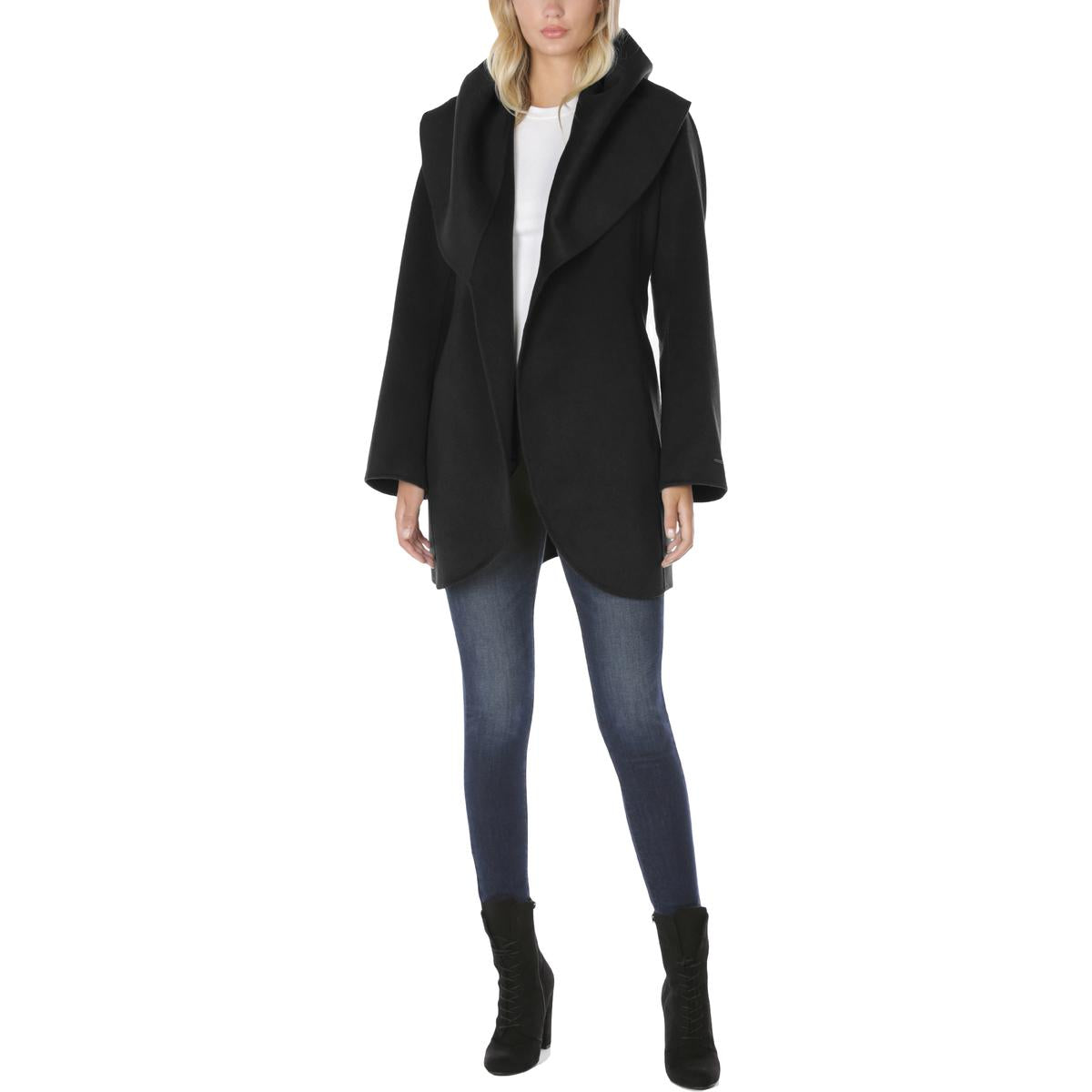 Marilyn Wool Blend Double Face Belted Wrap Coat