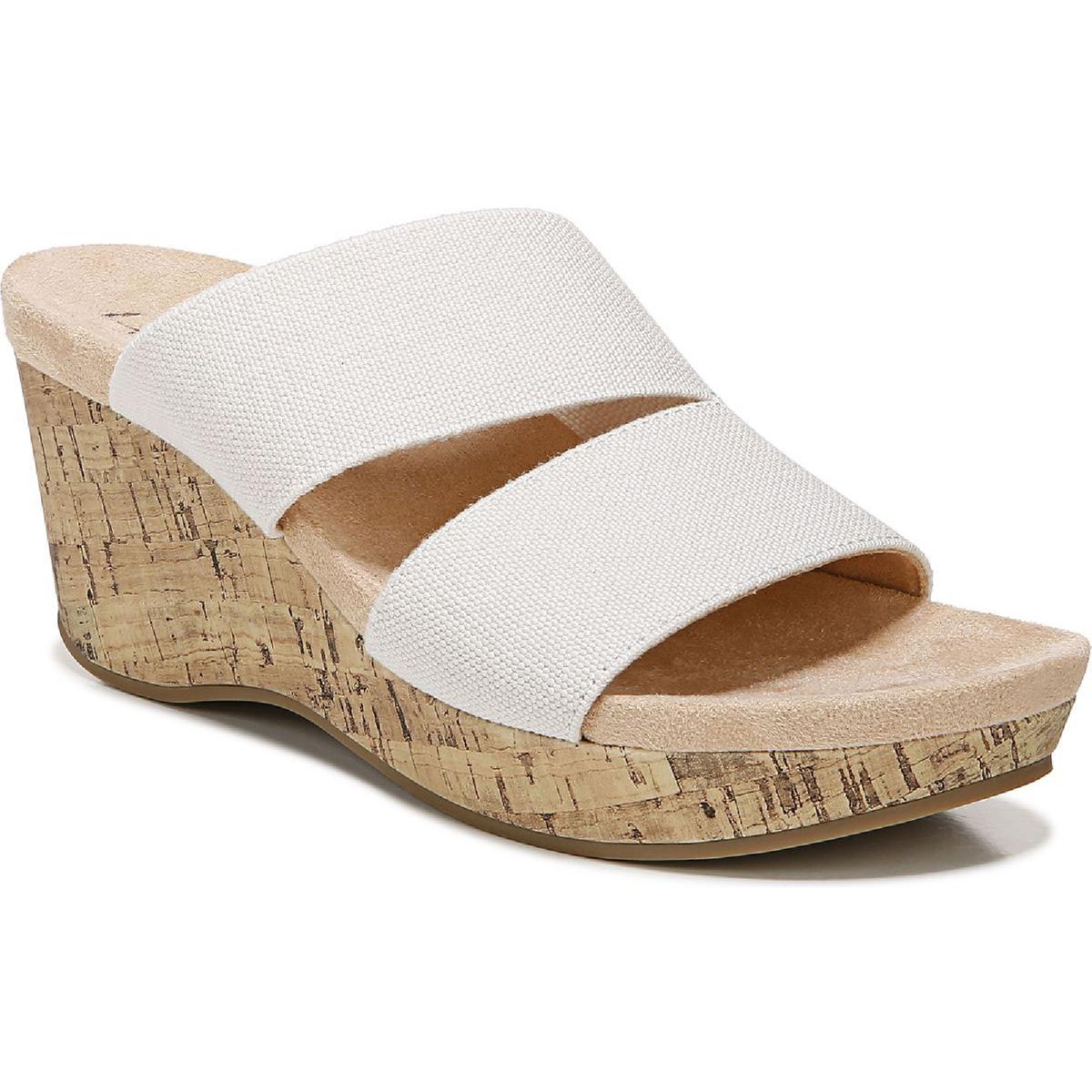 Divine Slip On Open Toe Wedge Sandals