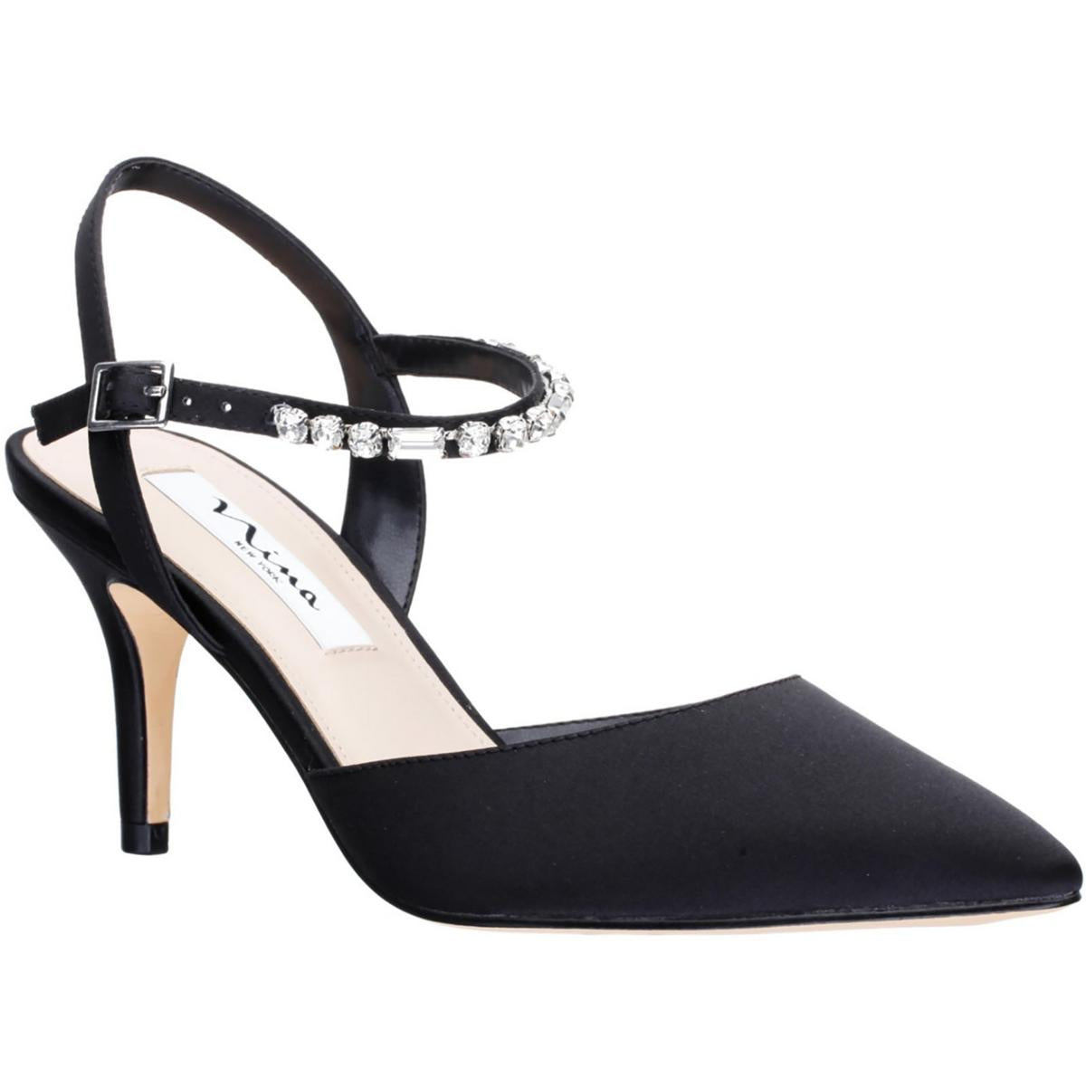 tucker Satin Kitten Ankle Strap