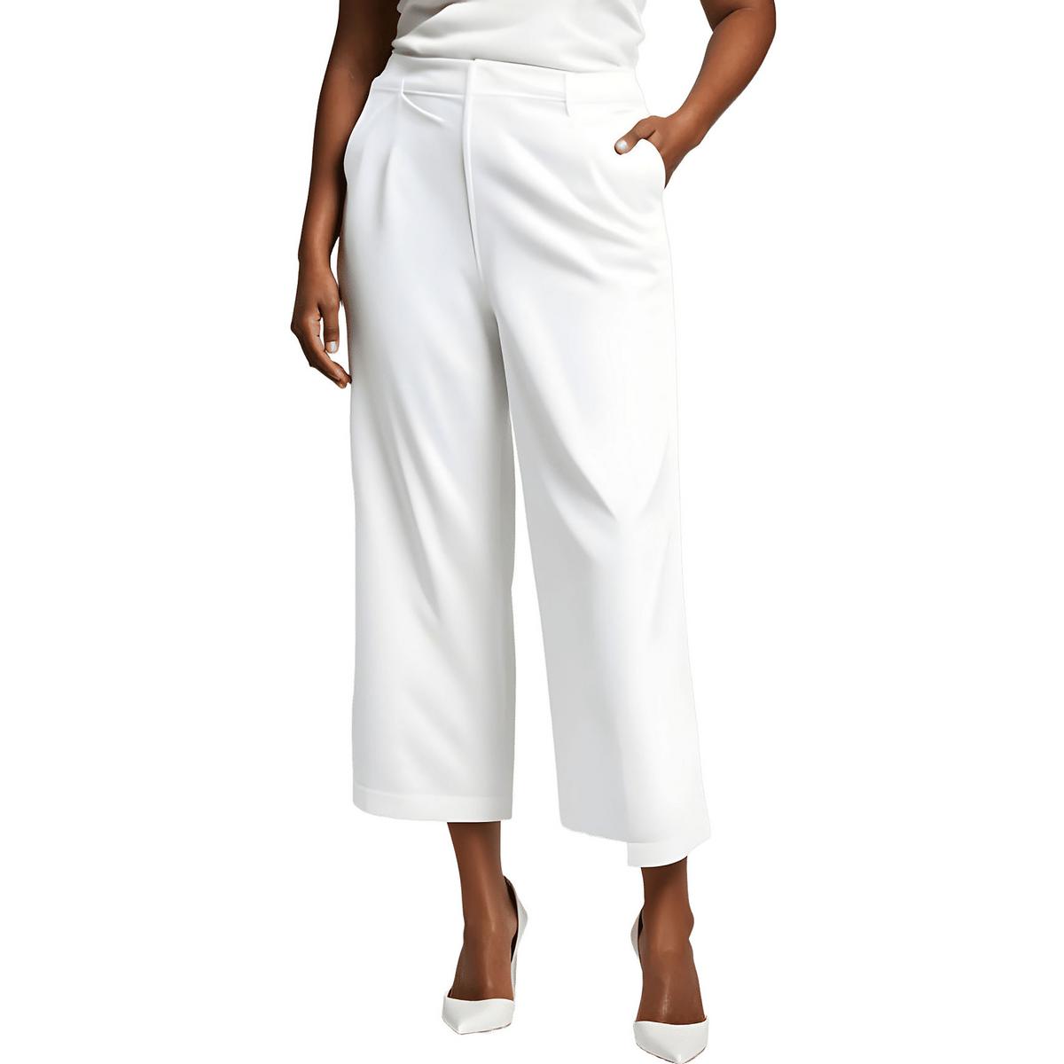 Pocket Crepe Straight Leg Pants