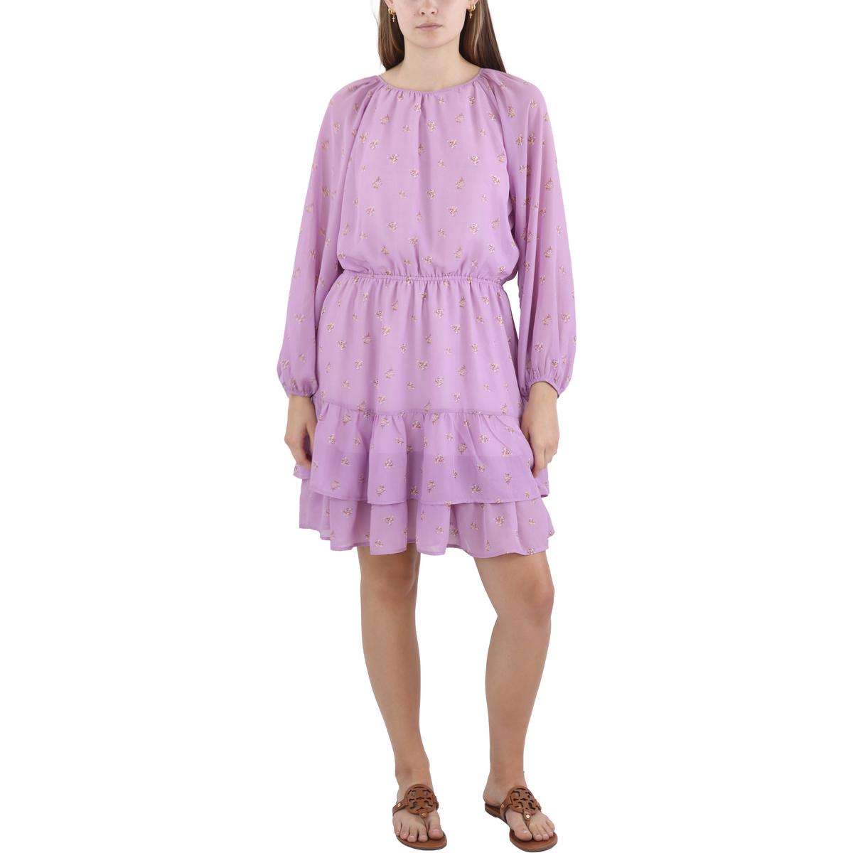 Tiered Wide Neck Mini Dress