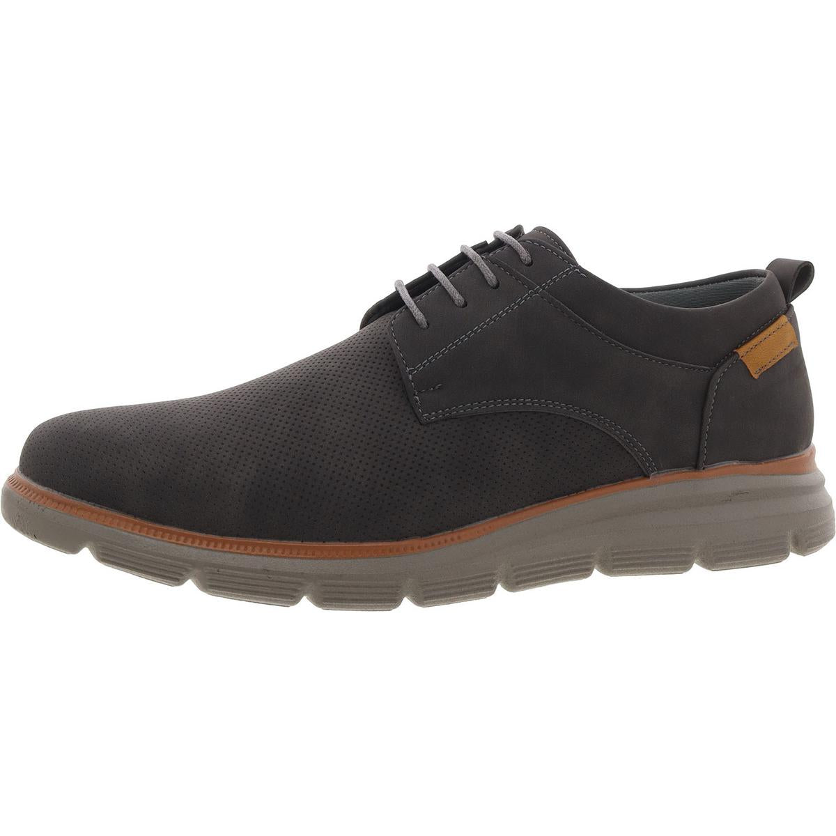 Eglon 01 Faux Leather Lace-Up Oxfords