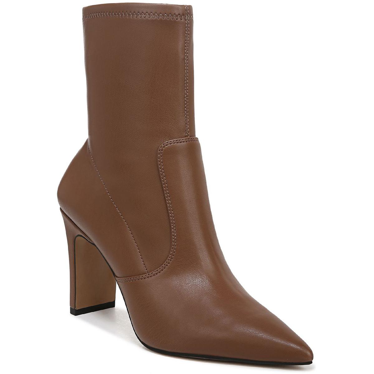 Avana Faux Leather Pointed Toe Ankle Boots