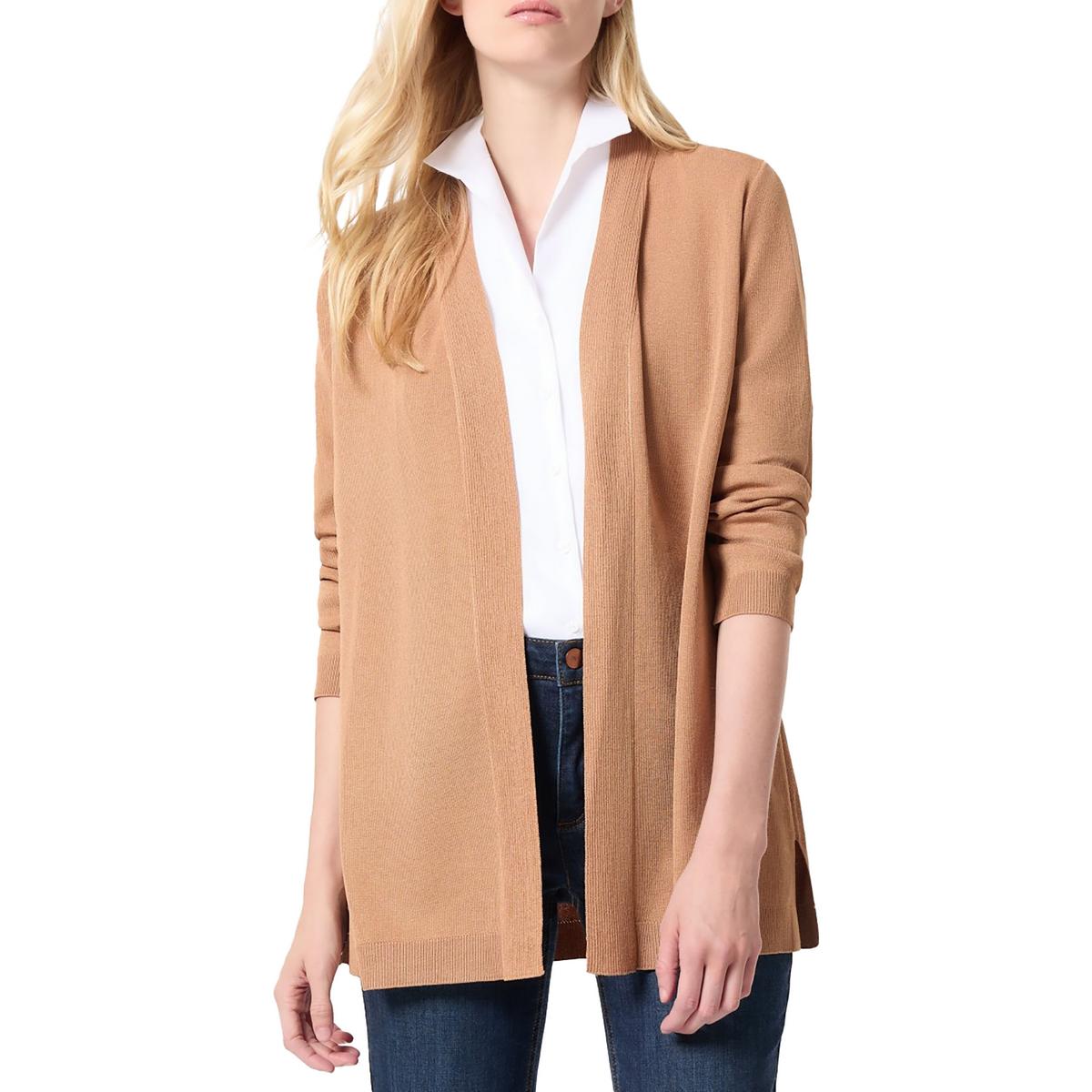 Open Front Three Quarter Sleeve Cardigan Sweater
