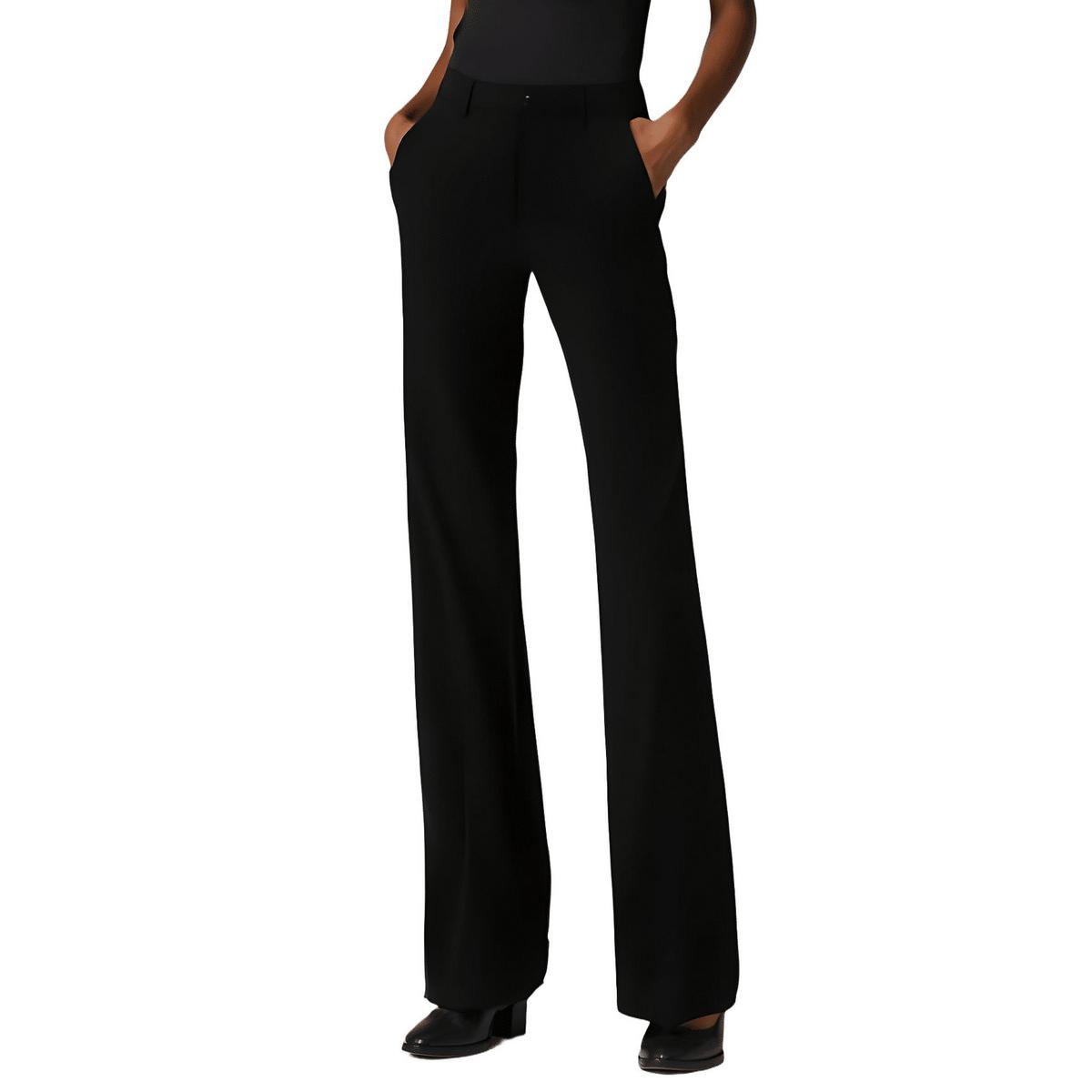 Wool Slim Flared Pants