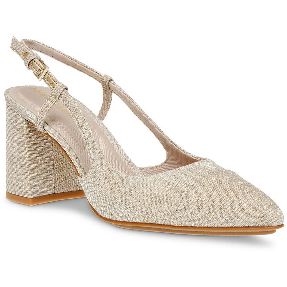 Brooklyn Faux Leather Pointed Toe Slingback Heels