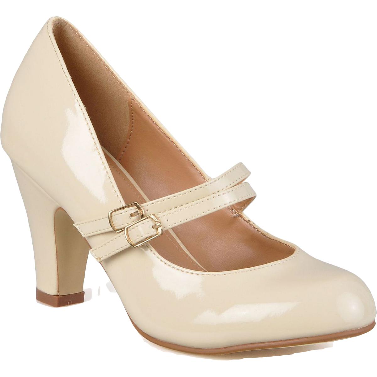 Wendy Patent Round Toe Pumps