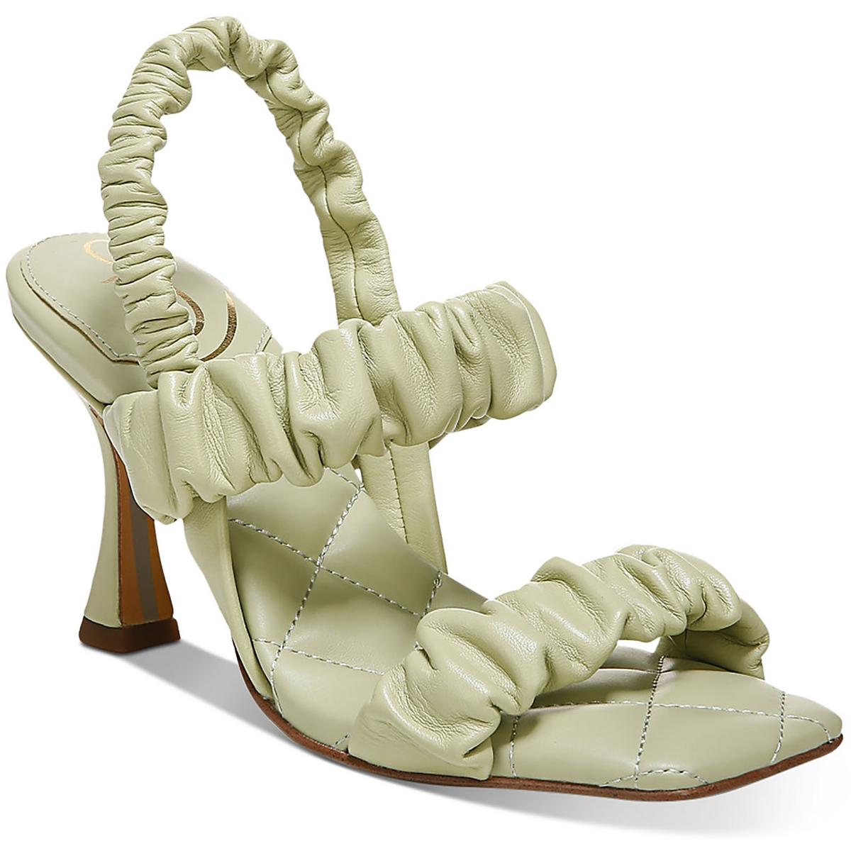 Marlena Leather Slip On Slingback Sandals