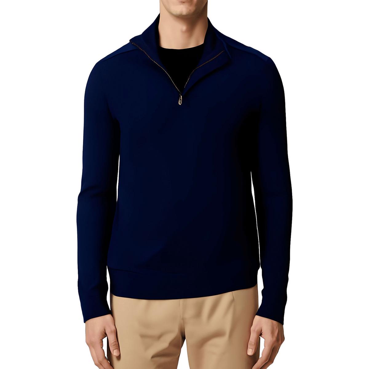 Lorman Zipper Wool Pullover Sweater