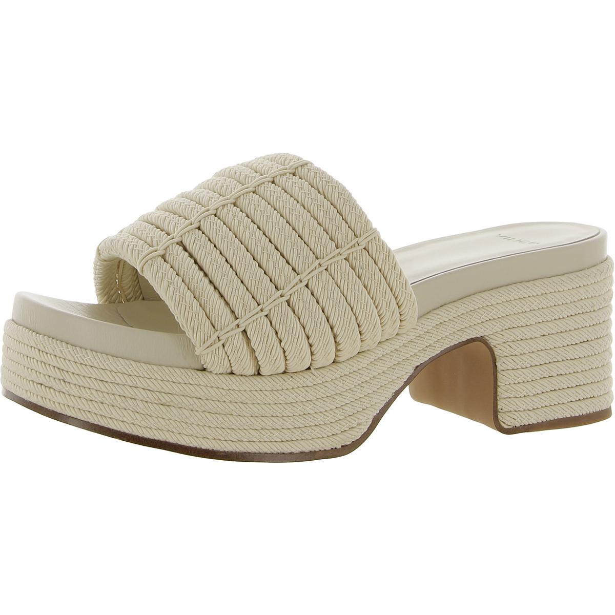 Margo Cord Open Toe Slip On Platform Sandals