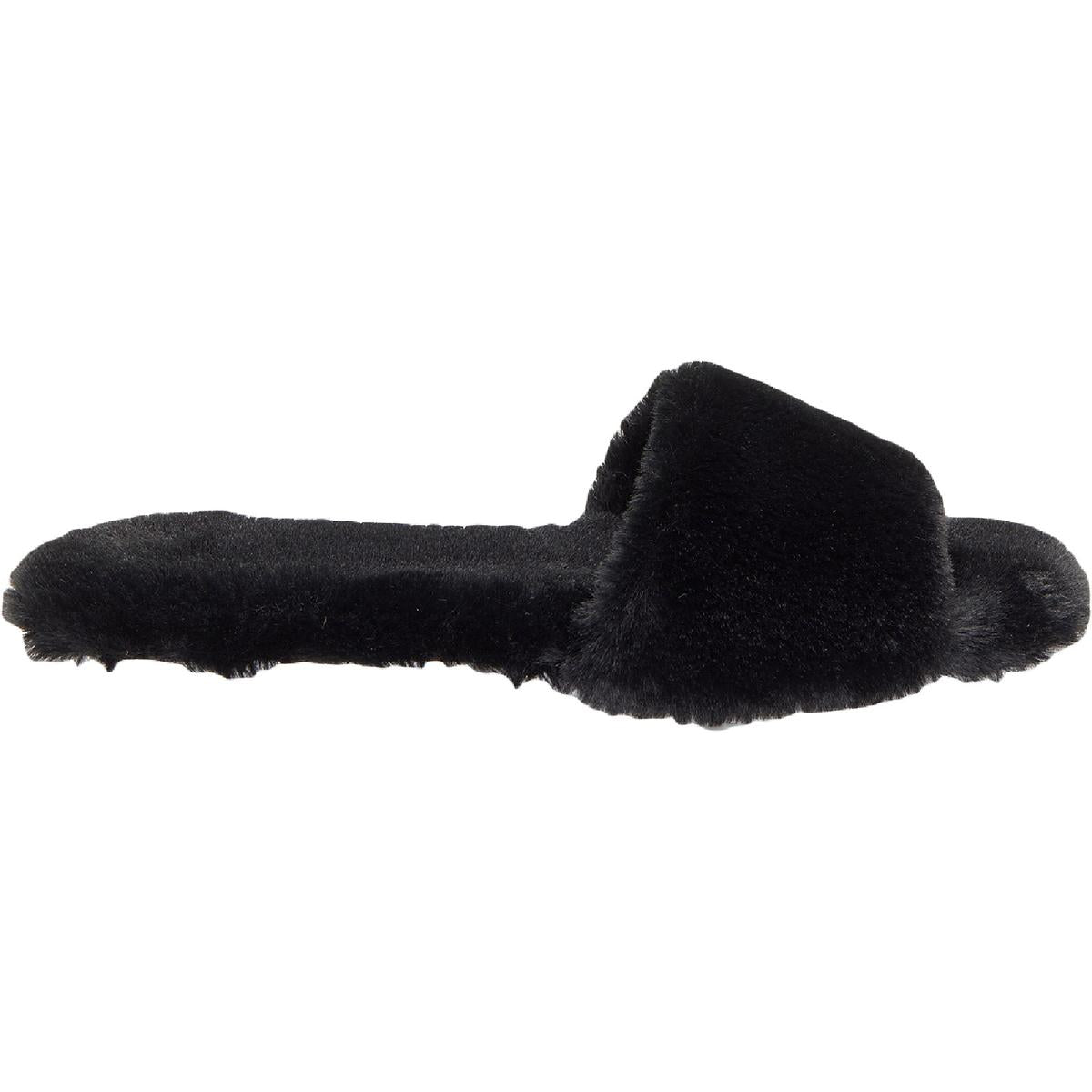 Ampendie Faux Fur Comfort Slides