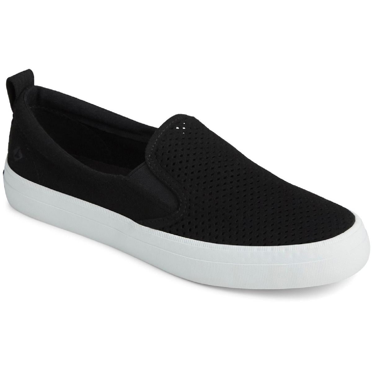 Crest Perforated Laceless Slip-On Sneakers