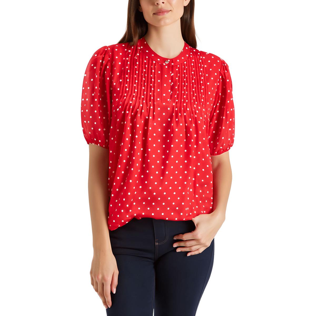 Chiffon Polka Dot Blouse