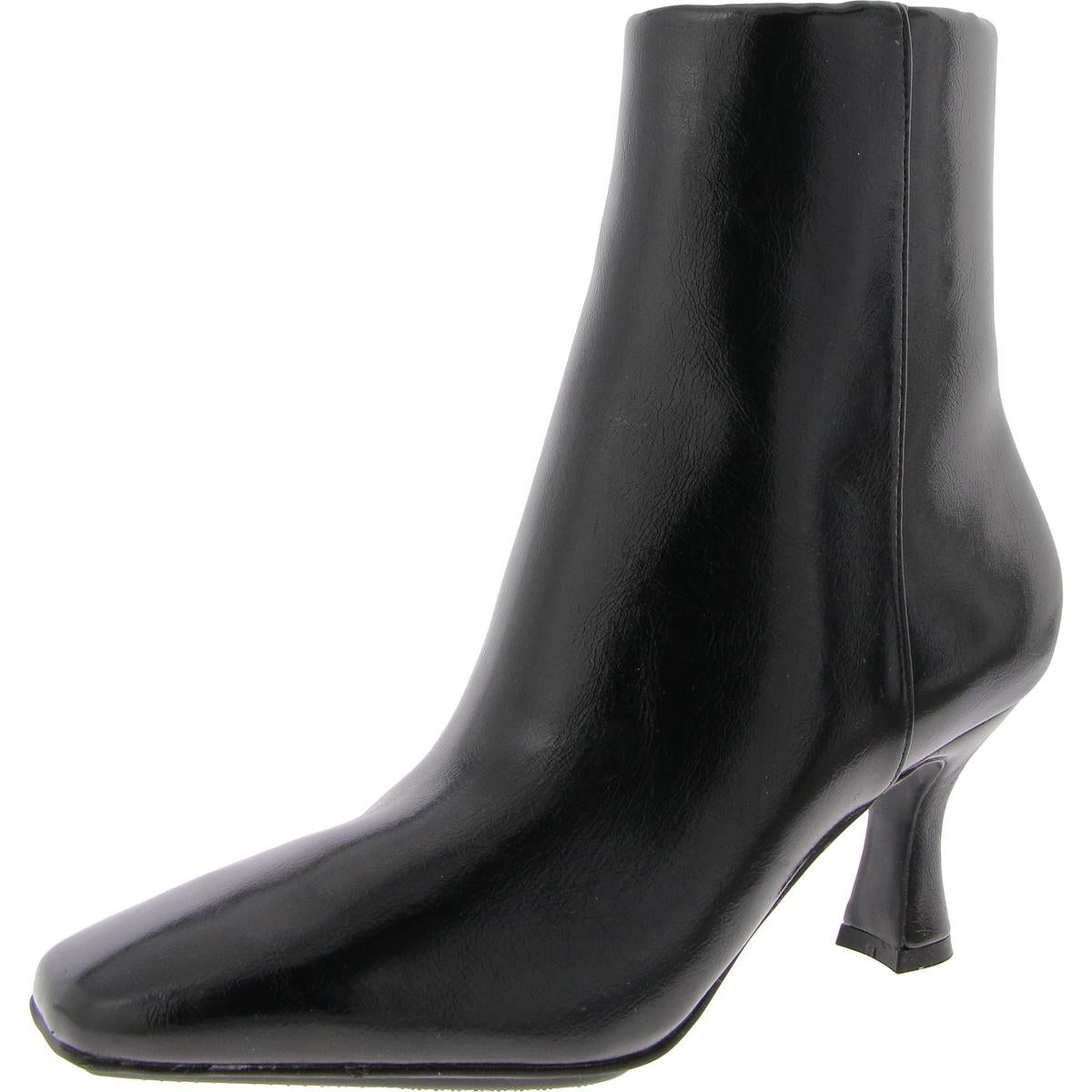 Pablo Faux Leather Heeled Booties