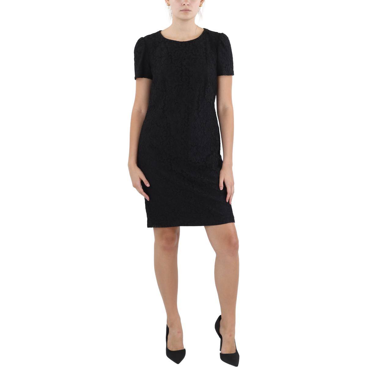 Floral Print Nylon Cocktail And Party Dress