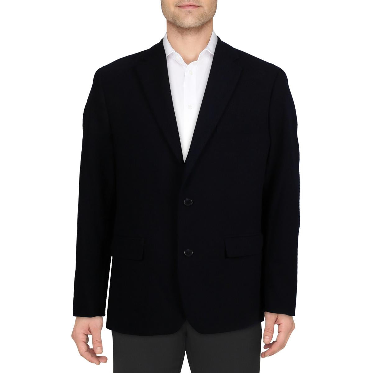 Notch Collar Suit Separate Two-Button Blazer