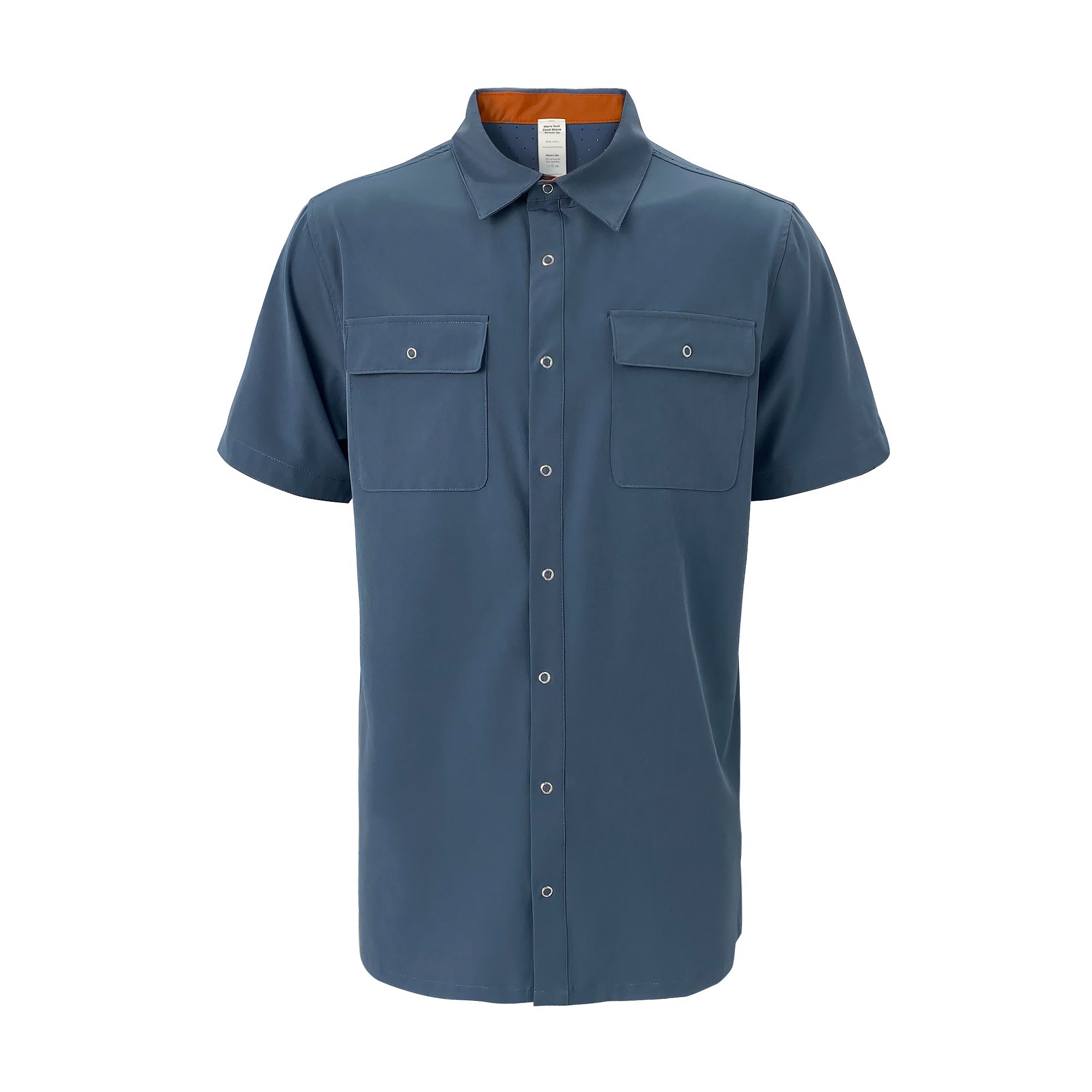 RBO Men's Short Sleeve Tech Button Up