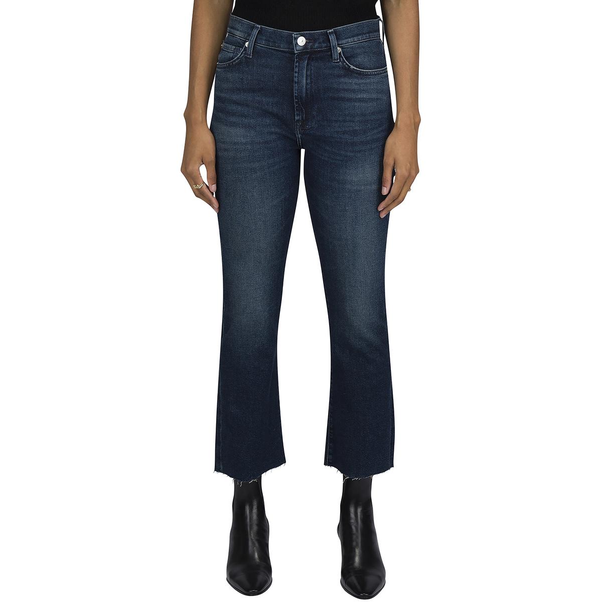 Raw Hem Denim Bootcut Jeans