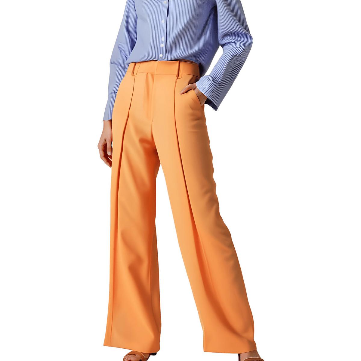 Pintuck Wool Trouser Pants