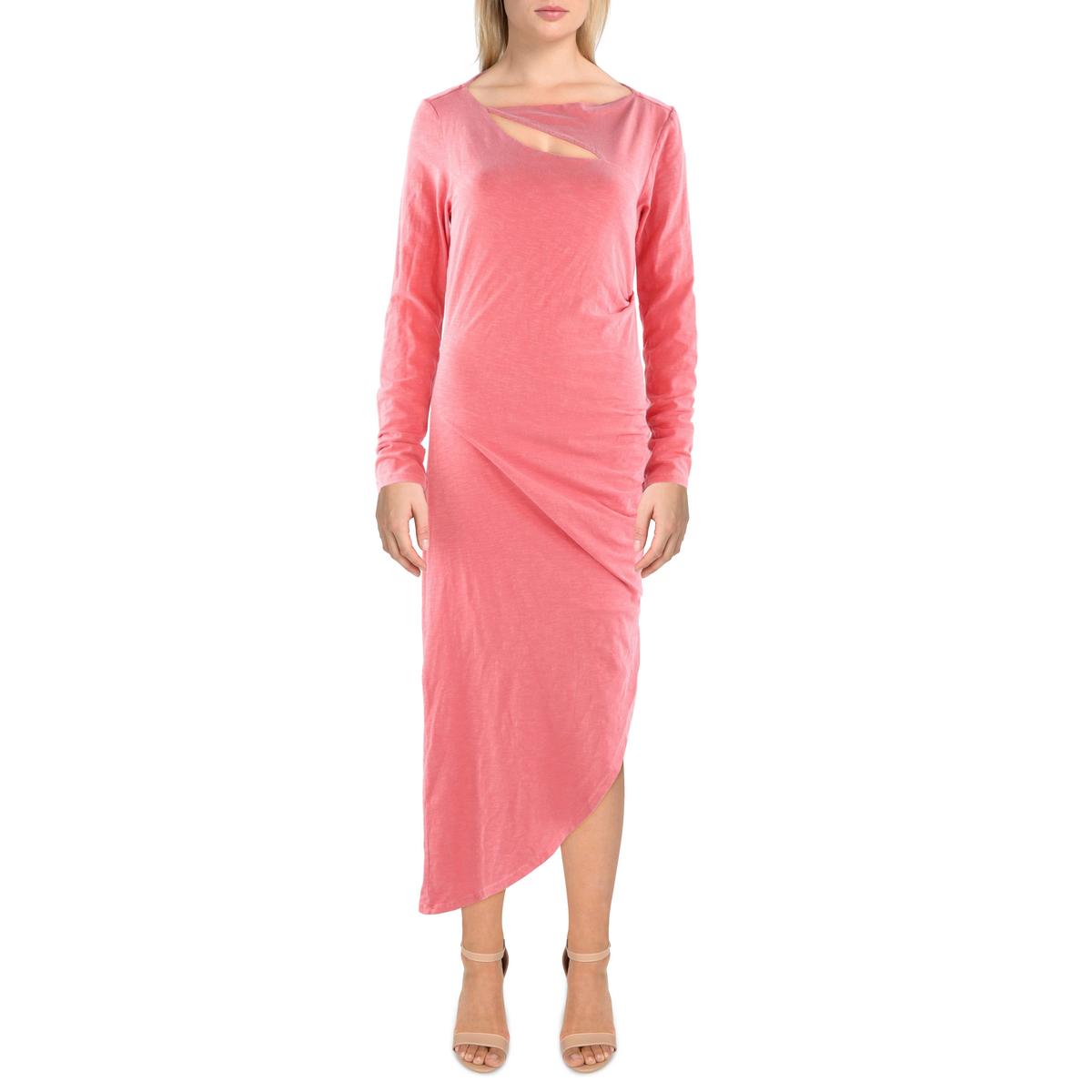 Cut-Out Cotton Midi Dress