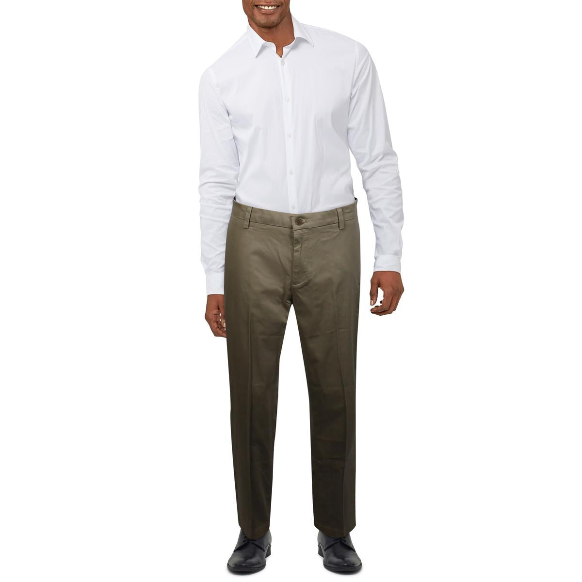 Solid Cotton Trouser Pants