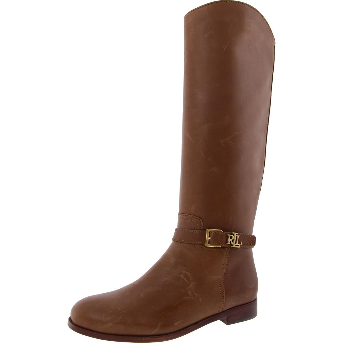 Brooke Tall Leather Riding Knee-High Boots