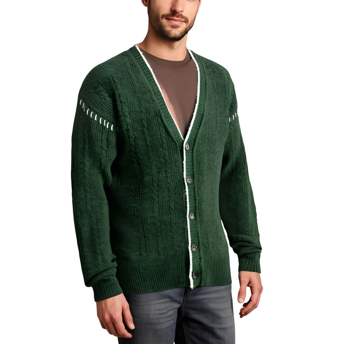 Button Knit Cardigan Sweater