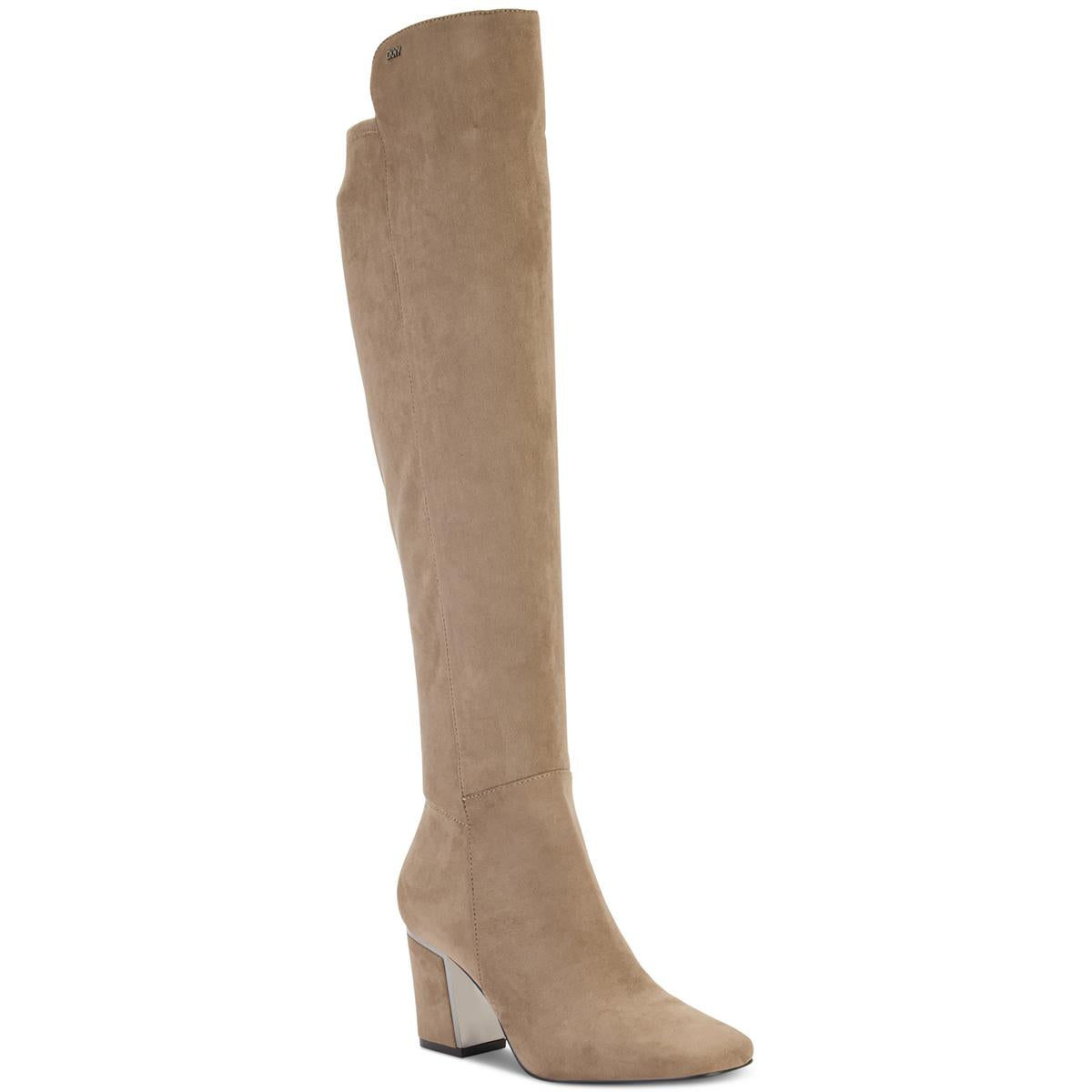 Cilli Zipper Block Heel Knee-High Boots