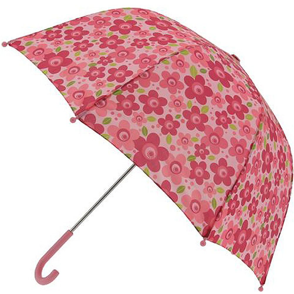 Raingear Pink Flower Kids Umbrella