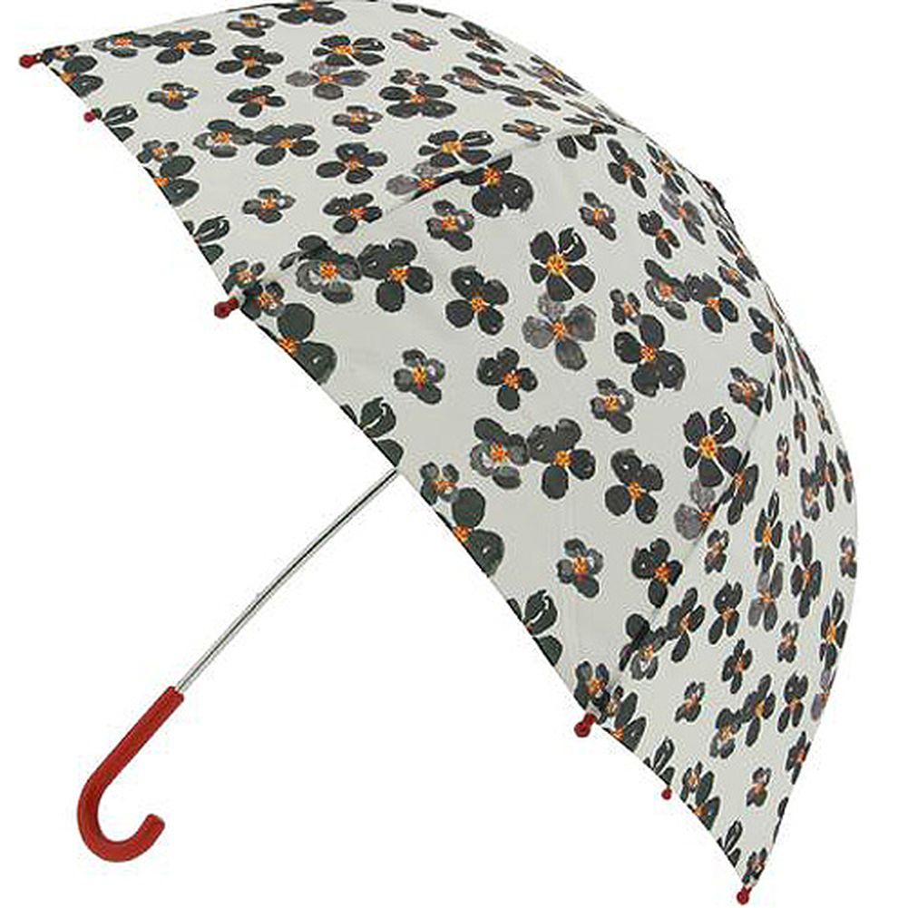Raingear Black Flower Kids Umbrella