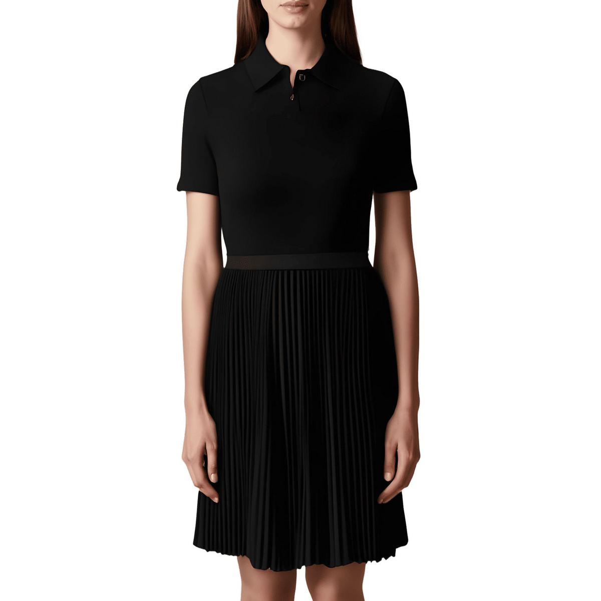 Mixed Media Merino Wool T-Shirt Dress