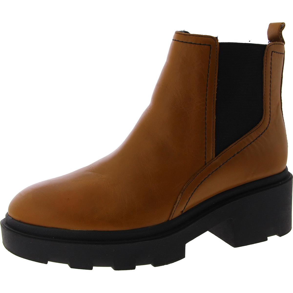 Wade Leather Round Toe Chelsea Boots