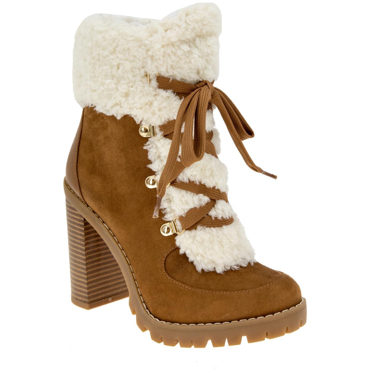 Palli Faux Suede Ankle Combat & Lace-up Boots