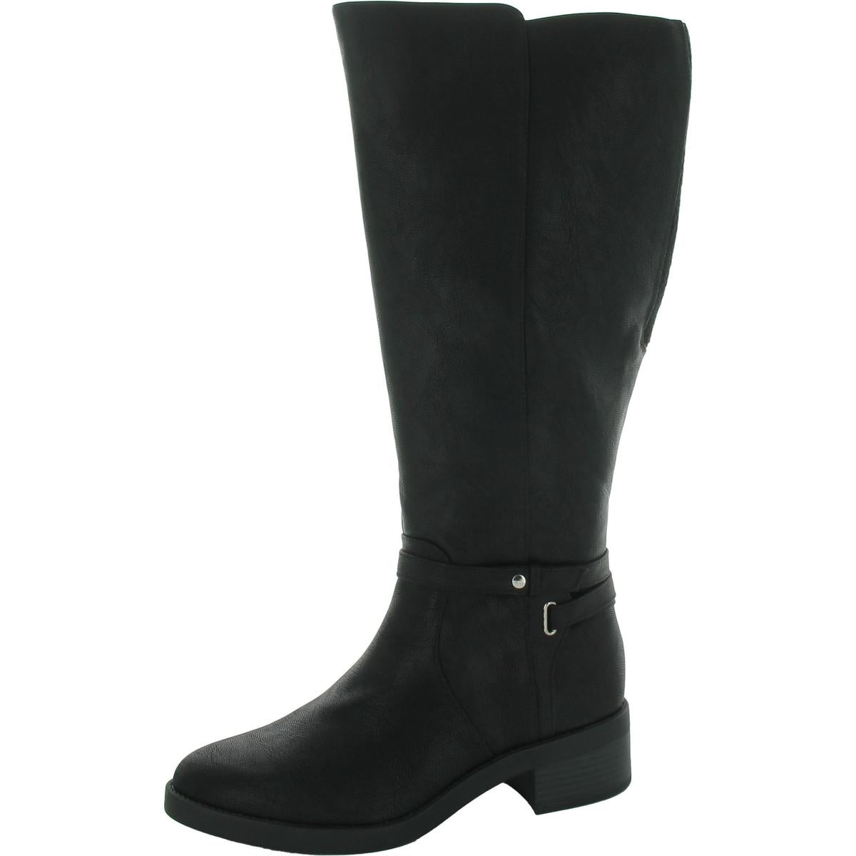 Berkley Faux Leather Wide Calf Knee-High Boots