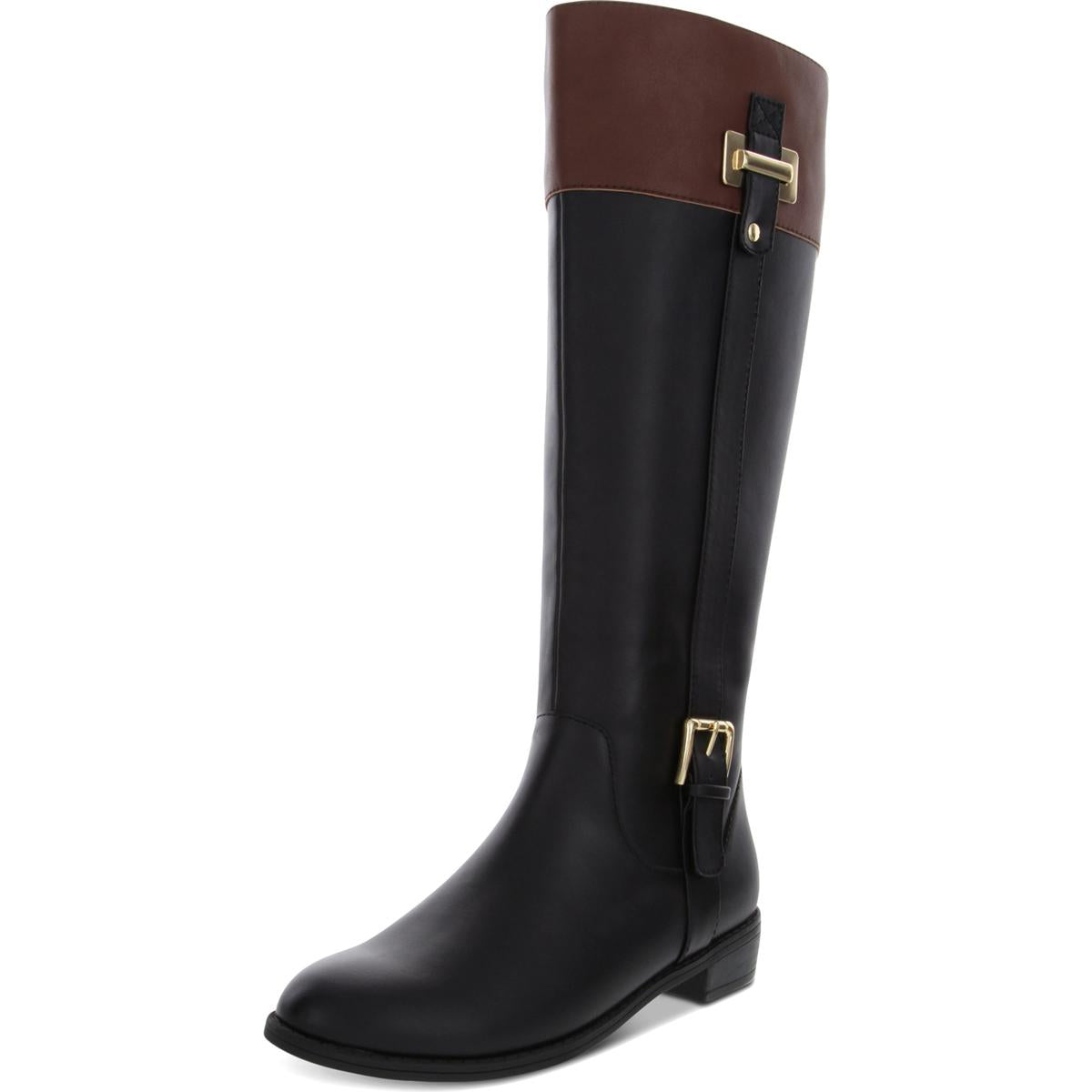 Deliee 2 Faux Leather Riding Boots