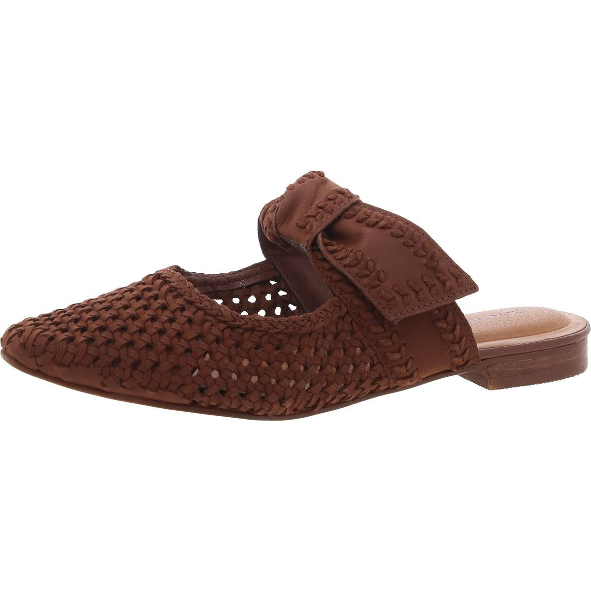 Grenaldie Leather Woven Mules