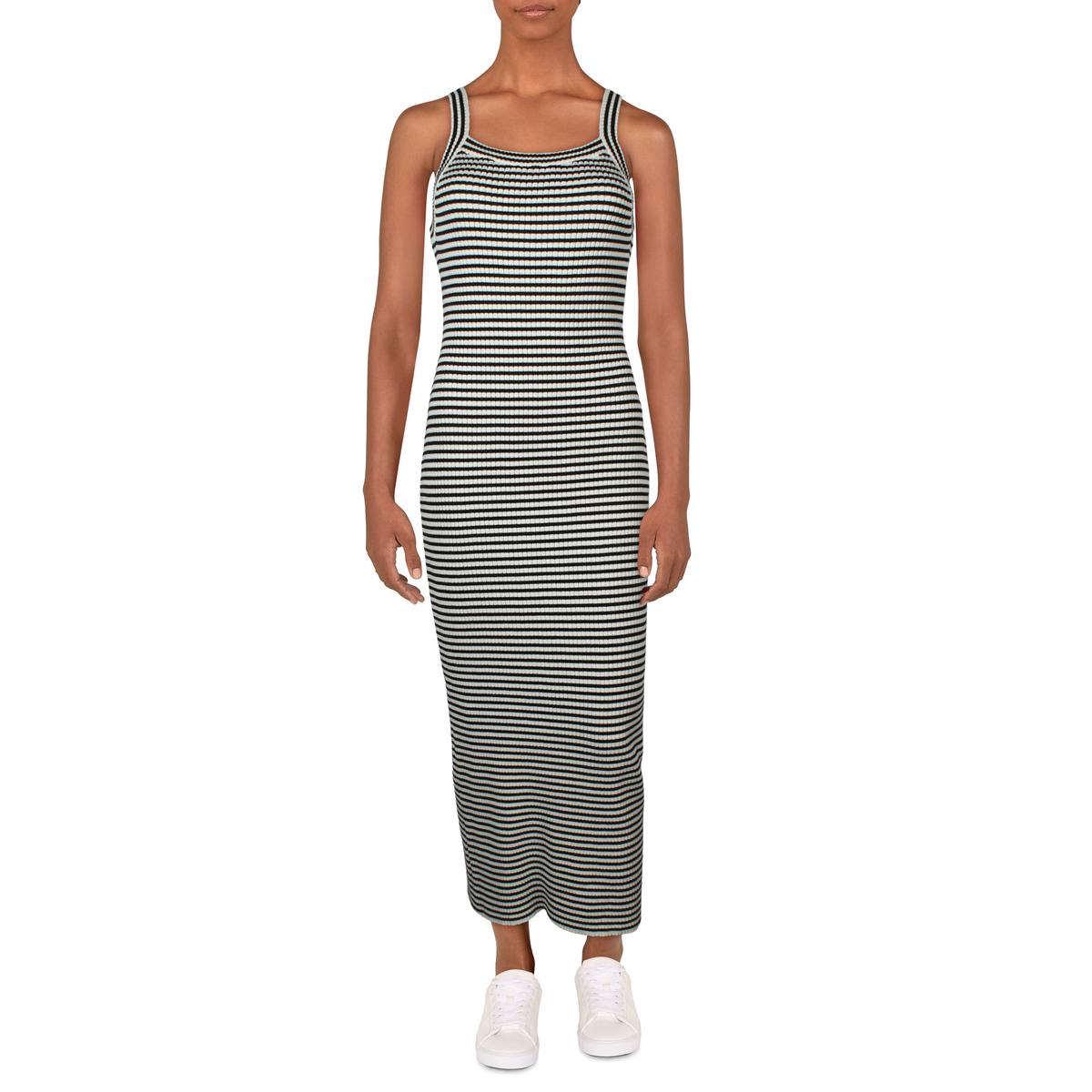 Tea Length Ribbed Sweaterdress