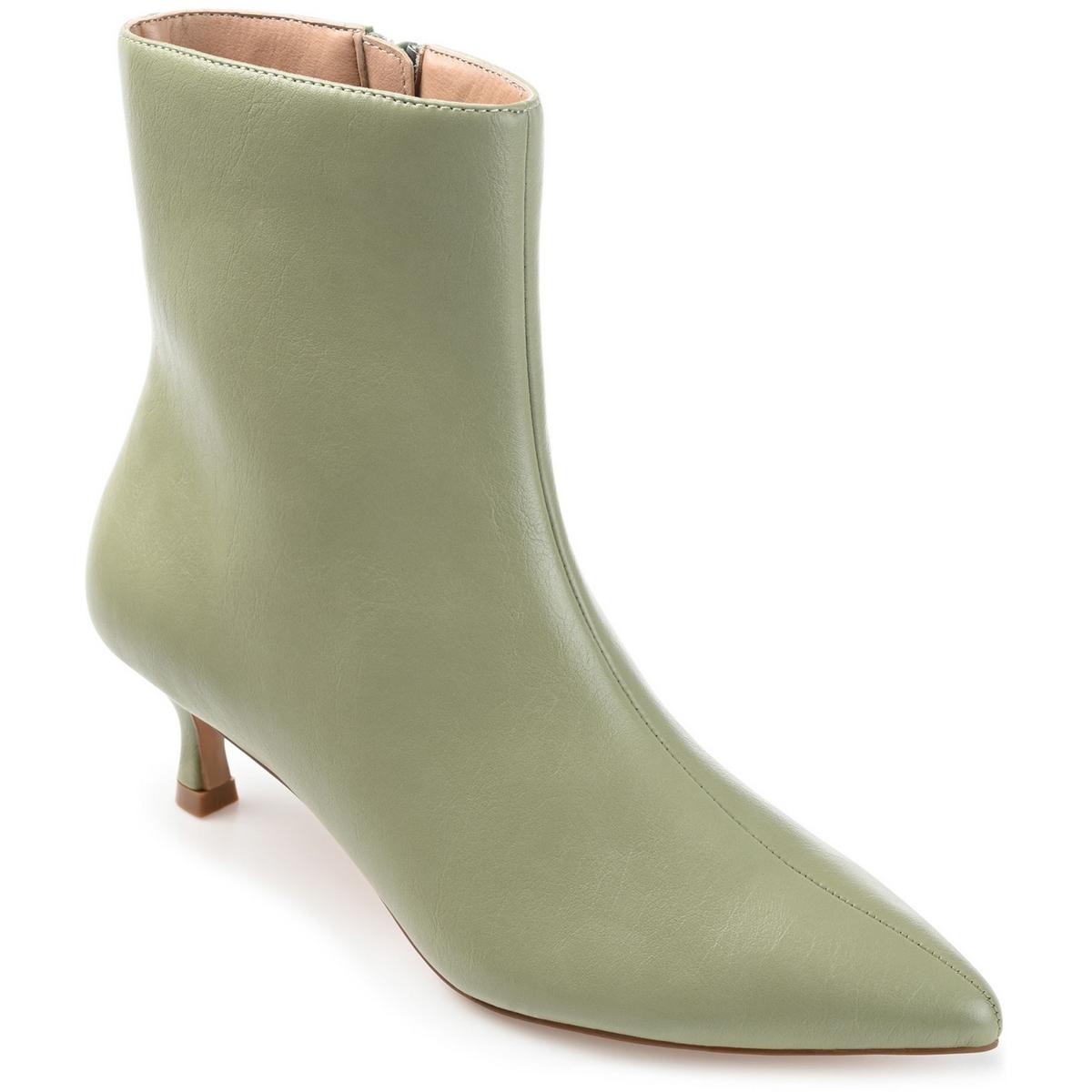 Arely Faux Leather Pointed Toe Ankle Boots